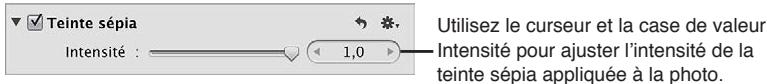 APPLE APERTURE 3.3 - Pour appliquer une teinte sépia à une image - 1