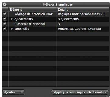 APPLE APERTURE 3.3 - Pour prélever les ajustements d'une image et les appliquer à un groupe d'images - 2