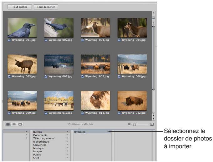 APPLE APERTURE 3.3 - Pour importer des fichiers stockés sur le disque dur de votre ordinateur ou sur tout autre périphérique de stockage - 2