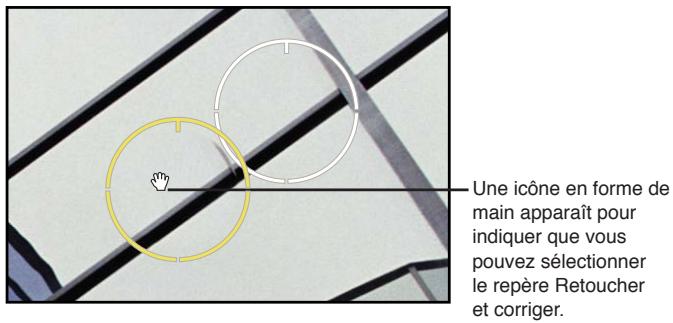 APPLE APERTURE 3.3 - Pour déplacer un repère Retoucher et corriger - 1