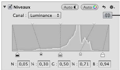 APPLE APERTURE 3.3 - Pour afficher les commandes Niveaux de quart de ton - 1