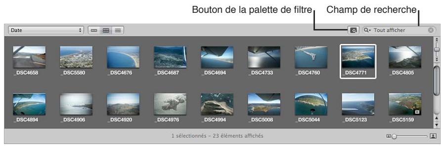 APPLE APERTURE 3.3 - Recherche de photos dans le navigateur - 1