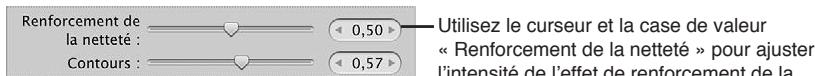 APPLE APERTURE 3.3 - Utilisation des commandes de renforcement de la netteté - 1