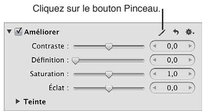 APPLE APERTURE 3.3 - Pour appliquer une incrustation à un ajustement au pinceau sur une image - 1