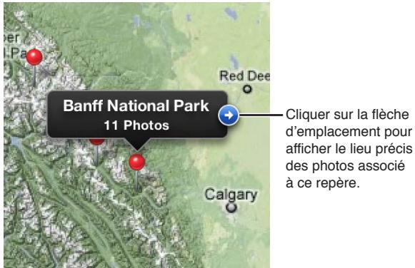 APPLE APERTURE 3.3 - Pour afficher l'emplacement précis des photos représentées par le même repère - 1