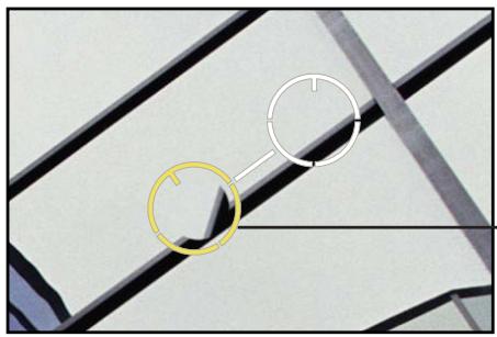 APPLE APERTURE 3.3 - Pour ajuster l'angle des pixels clonés au sein d'un repère - 1