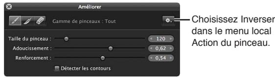 APPLE APERTURE 3.3 - Pour inverser les coups de pinceau d'un ajustement - 2