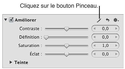 APPLE APERTURE 3.3 - Pour appliquer un ajustement au pinceau à une image entière - 1