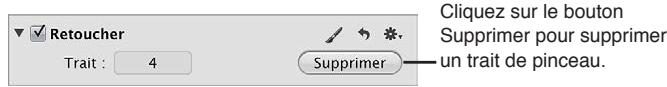 APPLE APERTURE 3.3 - Pour supprimer un coup de pinceau - 1