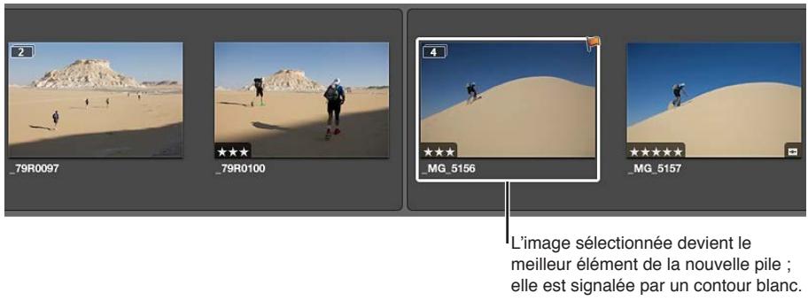 APPLE APERTURE 3.3 - Pour scinder une pile - 2