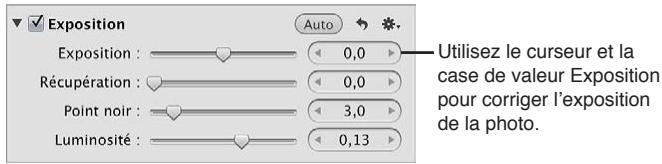 APPLE APERTURE 3.3 - Pour corriger l'exposition d'une image - 1