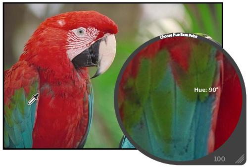 APPLE APERTURE 3.3 - Pour ajuster la valeur d'une couleur personnalisée dans une image - 2
