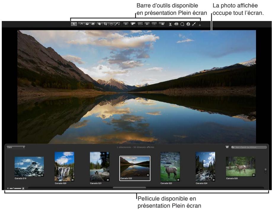 APPLE APERTURE 3.3 - Vue d'ensemble de la présentation Plein écran - 1