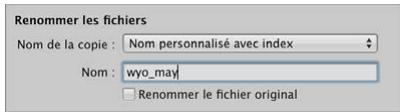 APPLE APERTURE 3.3 - Pour nommer automatiquement vos fichiers durant l'importation - 1