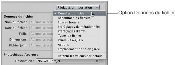 APPLE APERTURE 3.3 - Vue d'ensemble des options d'importation - 1