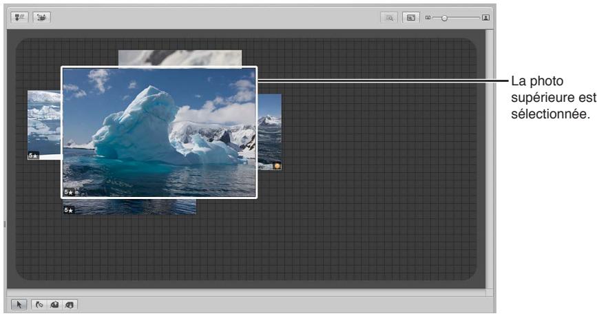 APPLE APERTURE 3.3 - Pour afficher des photos recouvertes par d'autres sur la table lumineuse - 1