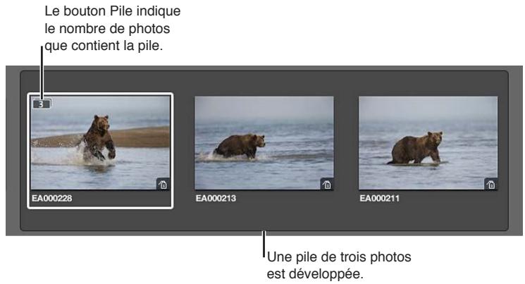 APPLE APERTURE 3.3 - Vue d'ensemble de l'empilement des photos - 1