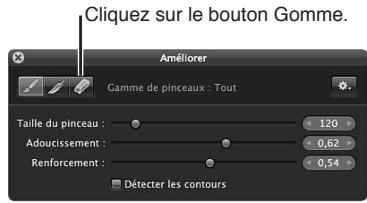 APPLE APERTURE 3.3 - Pour effacer des coups de pinceau - 2