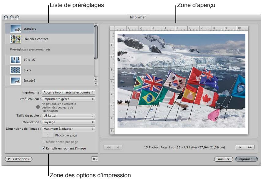 APPLE APERTURE 3.3 - Pour ouvrir la zone de dialogue Imprimer - 1
