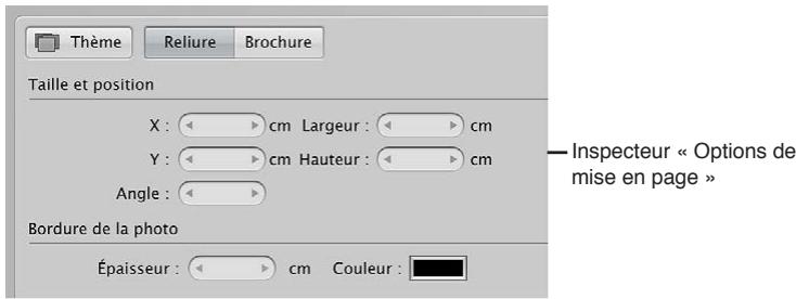 APPLE APERTURE 3.3 - Utilisation de l'inspecteur des options de mise en page - 1