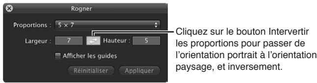 APPLE APERTURE 3.3 - Pour rogner une image à l'aide de l'outil Rogner - 6