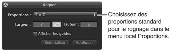 APPLE APERTURE 3.3 - Pour rogner une image à l'aide de l'outil Rogner - 5