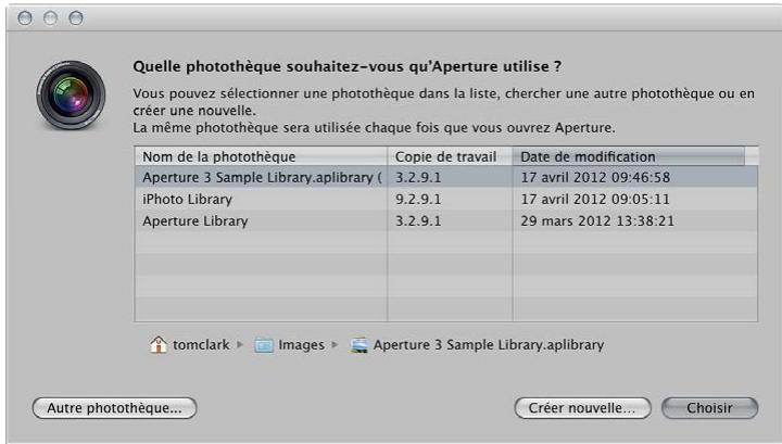 APPLE APERTURE 3.3 - Création de nouvelles photothèques - 1