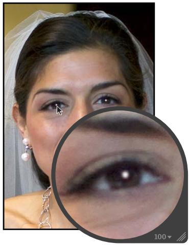 APPLE APERTURE 3.3 - Ajustement de la sensibilité des repères Yeux rouges - 1