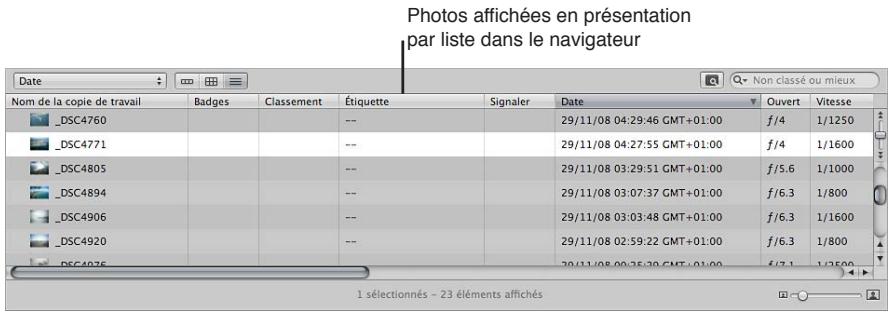 APPLE APERTURE 3.3 - Vue d'ensemble du navigateur - 3