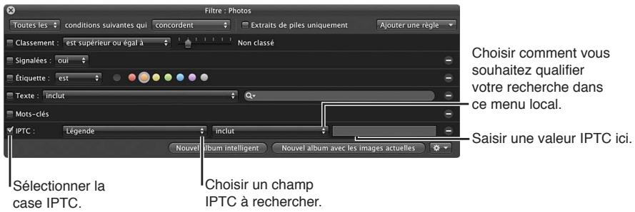 APPLE APERTURE 3.3 - Pour rechercher des photos en fonction des informations IPTC - 1