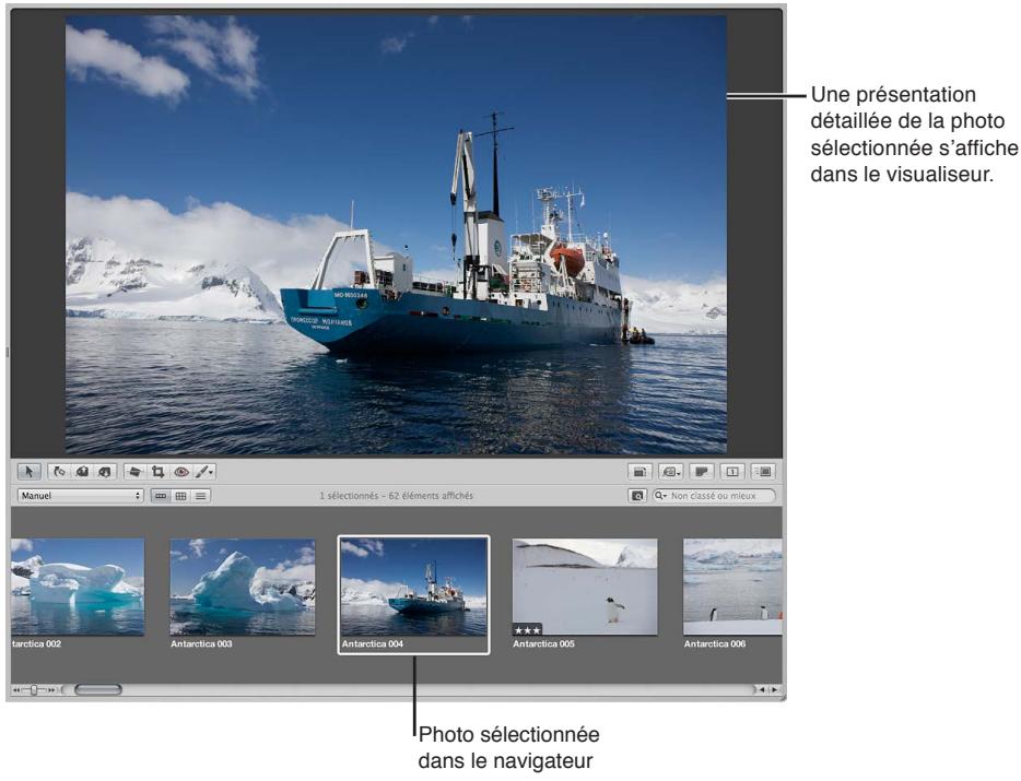 APPLE APERTURE 3.3 - Vue d'ensemble du visualiseur - 1