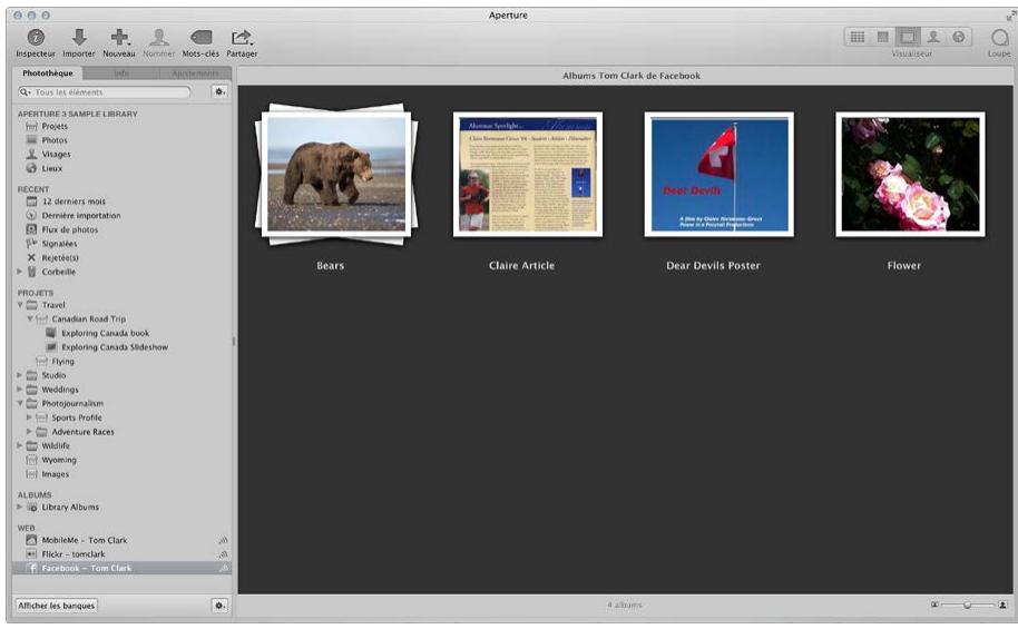 APPLE APERTURE 3.3 - Vue d'ensemble du partage de photos - 2