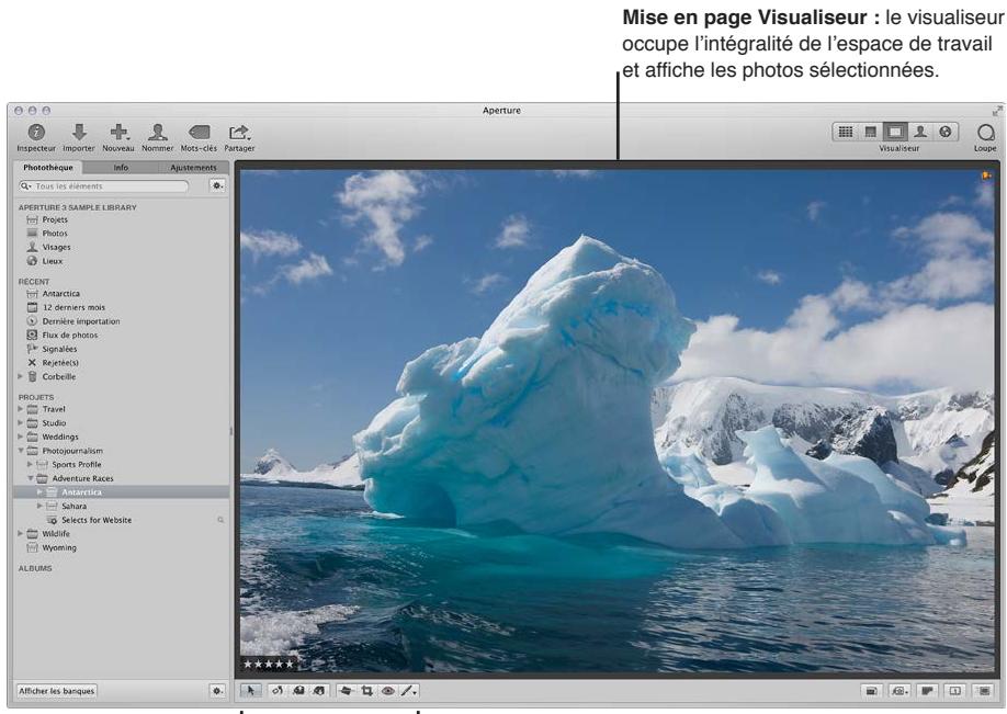 APPLE APERTURE 3.3 - Changement de la présentation de la fenêtre principale - 3
