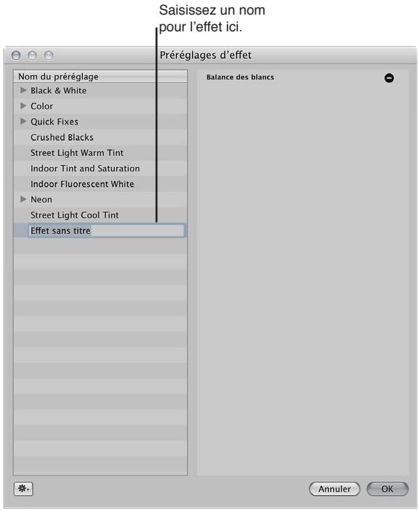APPLE APERTURE 3.3 - Pour créer un effet - 2