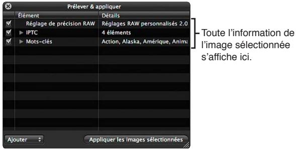 APPLE APERTURE 3.3 - Application de mots-clés à l'aide de la palette Prélever et appliquer - 2