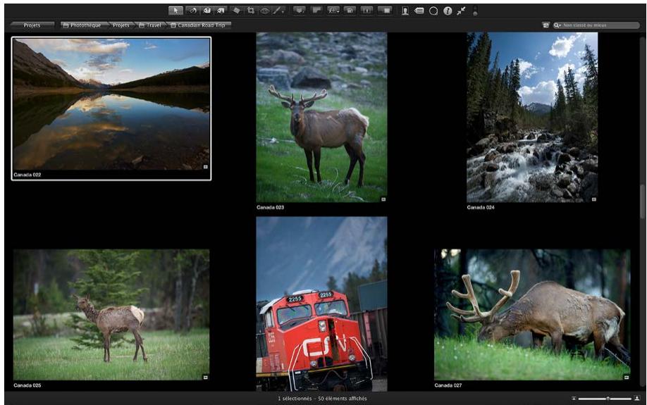 APPLE APERTURE 3.3 - Vue d'ensemble de la présentation Plein écran - 2