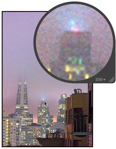 APPLE APERTURE 3.3 - Utilisation des commandes de réduction du bruit - 1
