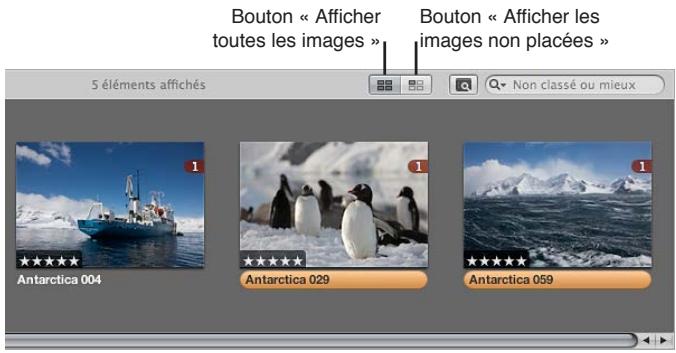 APPLE APERTURE 3.3 - Pour afficher, dans le navigateur, uniquement les photos qui n'ont pas encore été placées - 1
