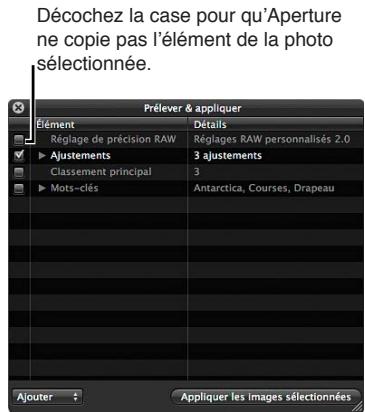 APPLE APERTURE 3.3 - Pour prélever les ajustements d'une image et les appliquer à un groupe d'images - 3