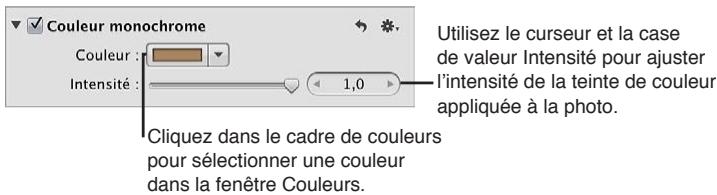 APPLE APERTURE 3.3 - Utilisation des commandes de couleur monochrome - 3