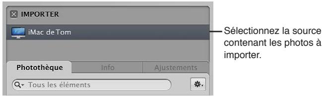 APPLE APERTURE 3.3 - Pour importer des fichiers stockés sur le disque dur de votre ordinateur ou sur tout autre périphérique de stockage - 1