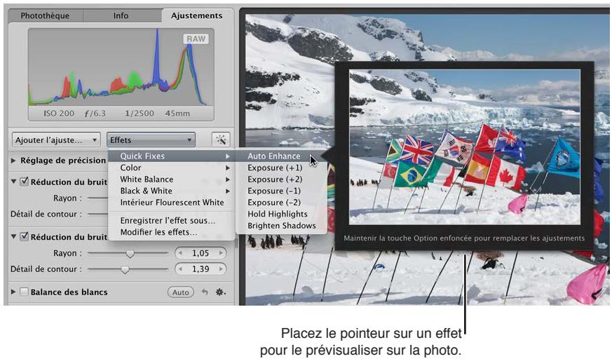 APPLE APERTURE 3.3 - Pour appliquer un effet à une image - 1