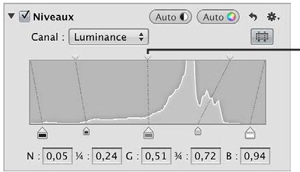 APPLE APERTURE 3.3 - Pour ajuster uniformément la luminosité de l'image - 1