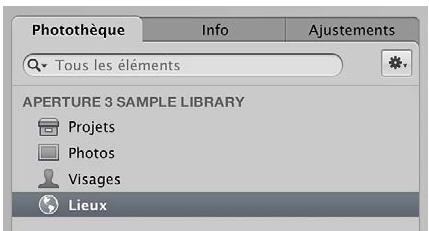 APPLE APERTURE 3.3 - Affichage des emplacements des photos - 1