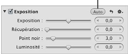 APPLE APERTURE 3.3 - Utilisation du bouton Exposition automatique - 3