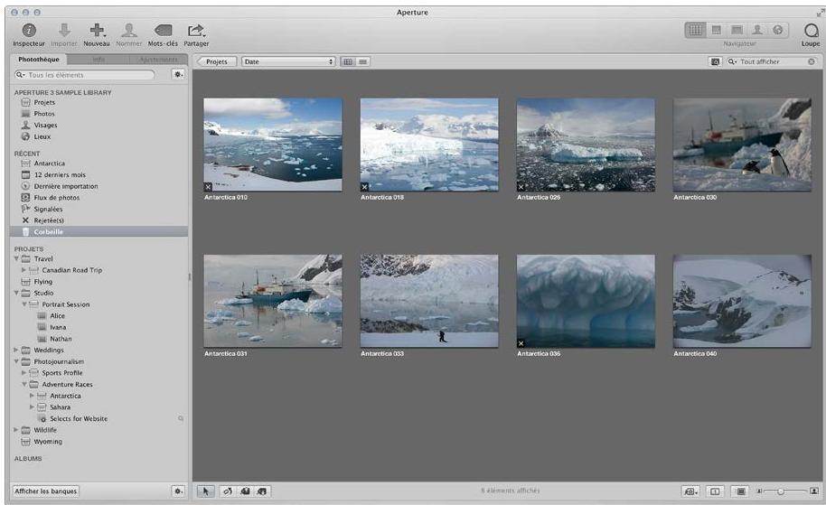 APPLE APERTURE 3.3 - Définition de la Corbeille Aperture - 1