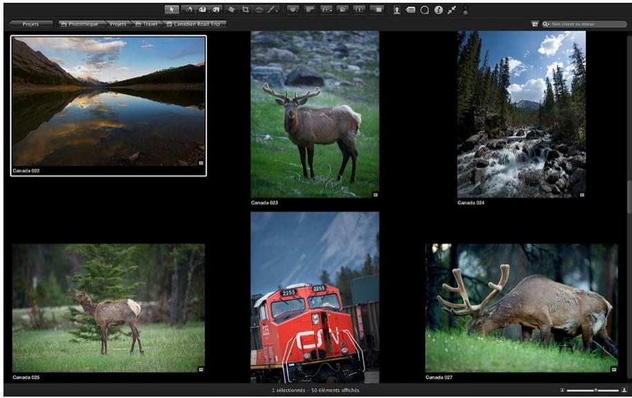APPLE APERTURE 3.3 - Utilisation du mode Navigateur en présentation Plein écran - 1
