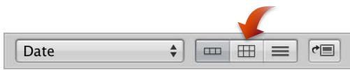 APPLE APERTURE 3.3 - Pour activer la présentation en grille - 1