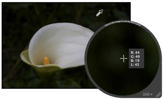 APPLE APERTURE 3.3 - Pour définir le point noir d'une image - 2