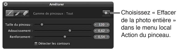 APPLE APERTURE 3.3 - Pour effacer des coups de pinceau - 4